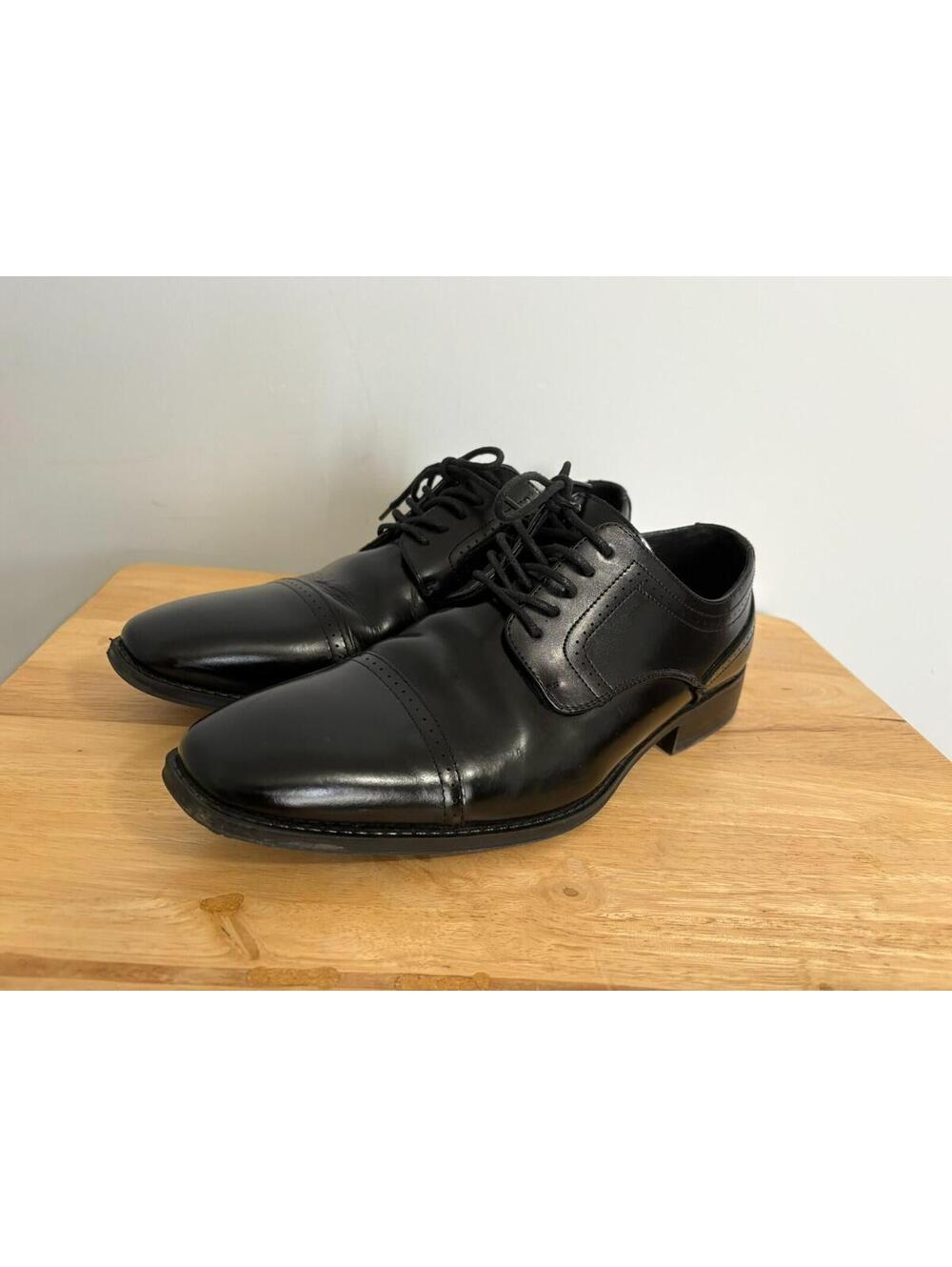 Stacy Adams Men's Waltham Black Cap Toe Oxford Dress Shoes 20138-001 Size 9M